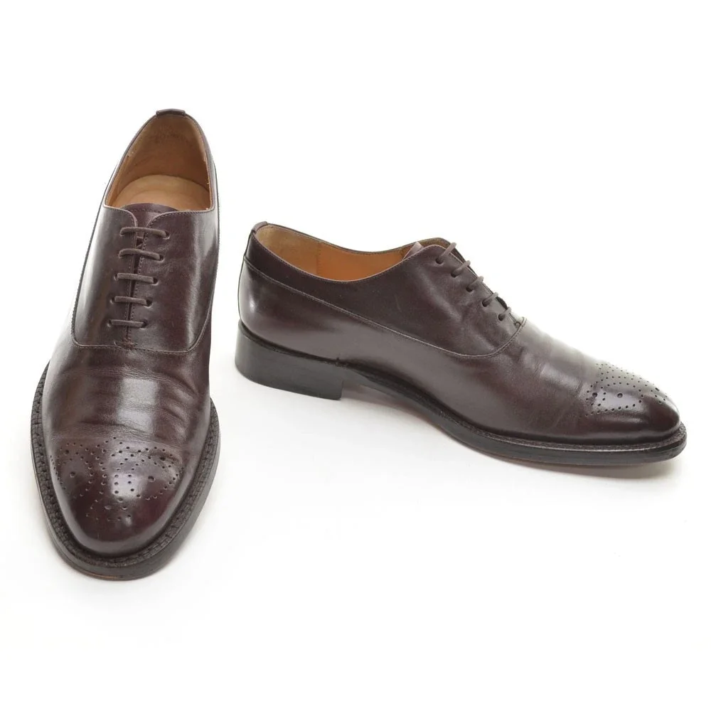 Men Jack Erwin Jasper Brogue Medallion Toe Oxfords 8.5 D